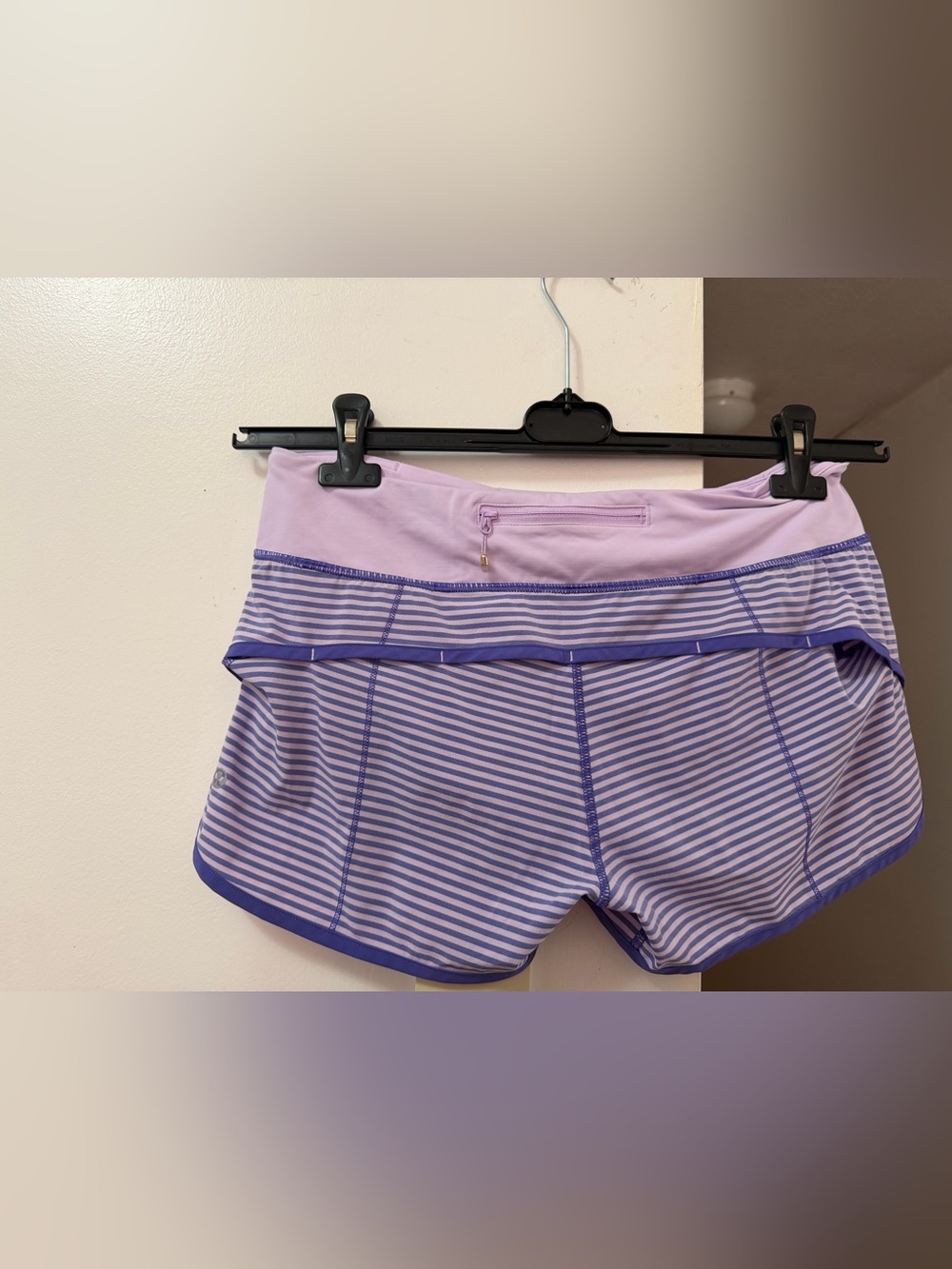 lululemon athletica Lavender and Purple Striped Athletic Shorts